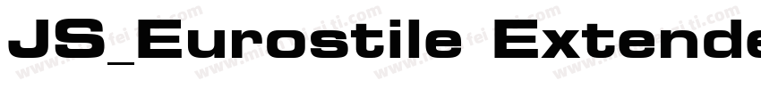 JS_Eurostile Extended-Bold字体转换